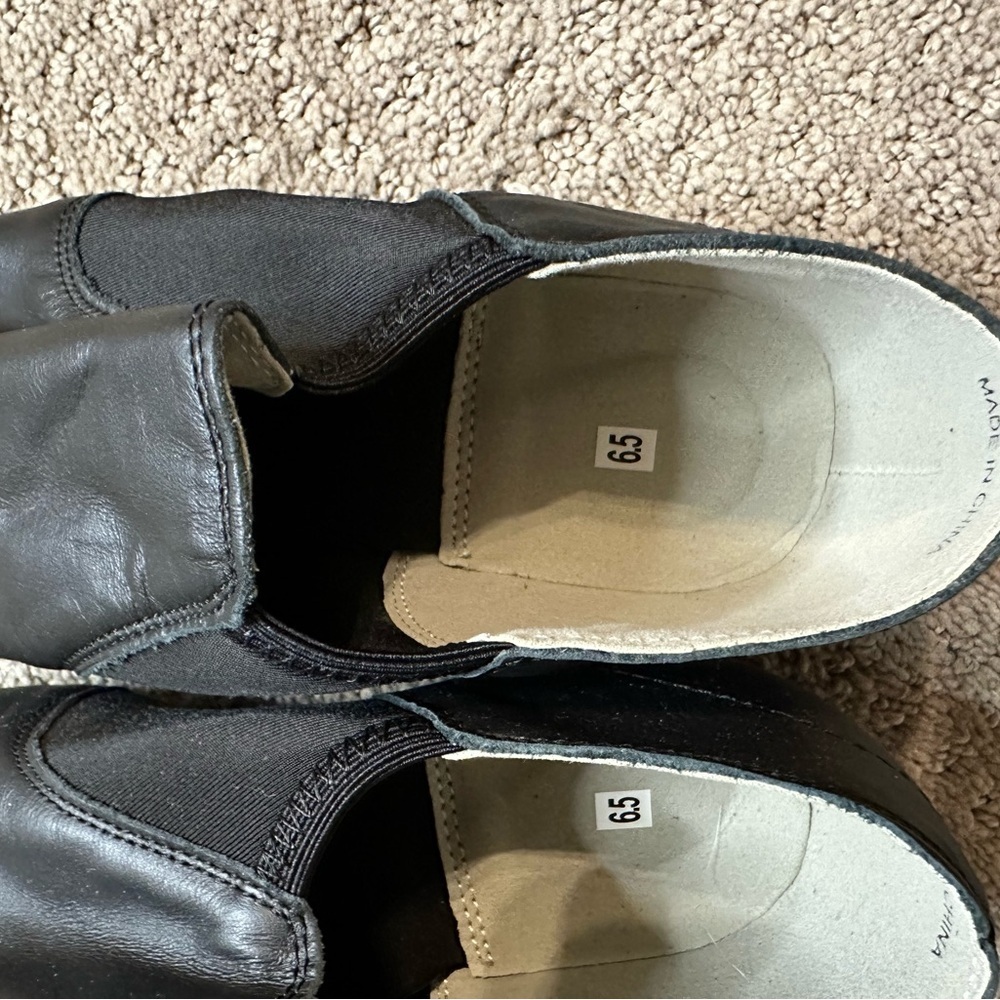 Kid’s Theatre Black Slip-On Shoes - Picture 2 of 3